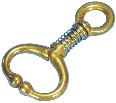 Mocheta de Bronce con resorte y destorcedor, 130 mm.