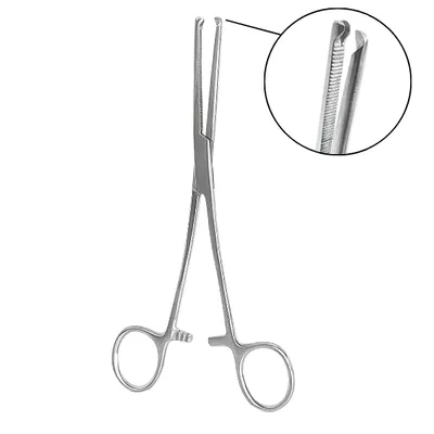 PINZA HEMOSTÁTICA KOCHER RECTA DIENTE RATÓN – 18 CM