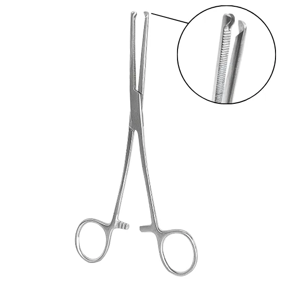 PINZA HEMOSTÁTICA KOCHER RECTA CON DIENTE RATÓN – 20 CM