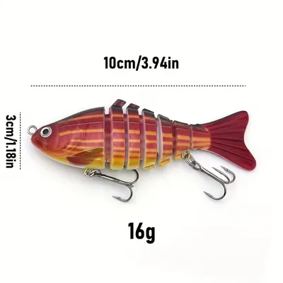 Señuelos Articulados doble robador media agua – 10cm