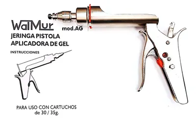 Jeringa aplicadora de gel, mod. AG 30/35 grs. S/IL