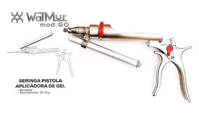 Jeringa aplicadora de gel, mod. GO 30/35 grs. C/IL
