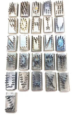 Juego completo de letras para tatuar de 10 x 6mm