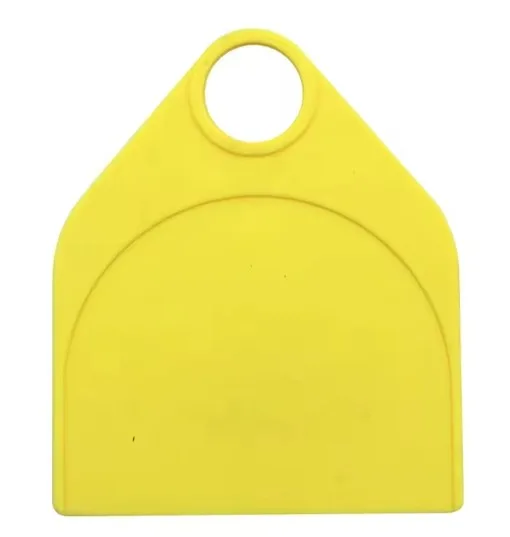 Collar medallon amarillo para vacunos