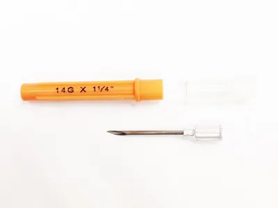 Aguja descartable 14G x 1 1/4 » – 32 x 2,0 mm. – Caja x 100