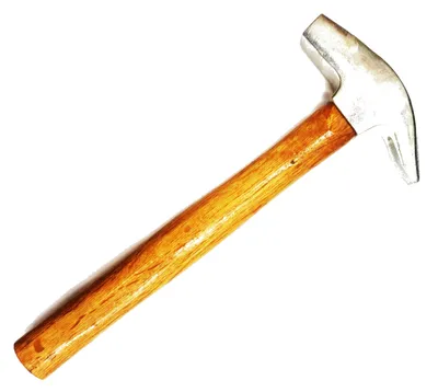 Martillo herrador, mango de madera. Cabeza Redonda