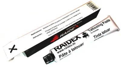 Pasta para tatuar RAIDEX . Pomo 140g. Negro.