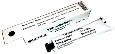 Pasta para tatuar RAIDEX. Pomo 60 g., Negro.