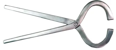 Pinza podálica para tentar cascos