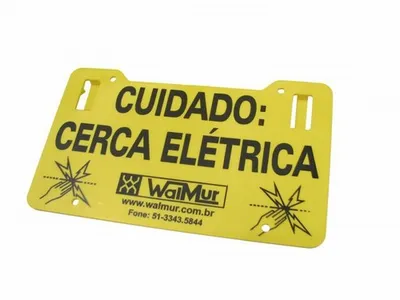 Cartel advertencia «Cerco Eléctrico» PICANA x 5 unidades