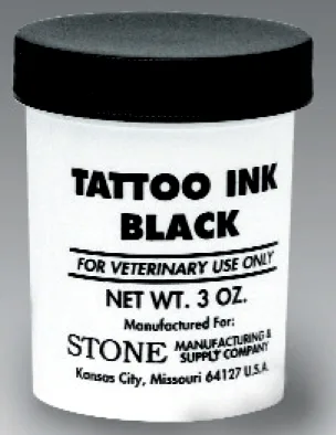 Pasta para tatuar STONE, pote 90 gr. color Negro.