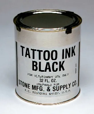 Tinta para tatuar STONE, bidón 0,95 lt. color Negro