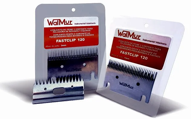 Juego peine y cortante para peladora FastClip 120. Altura corte 3 mm.