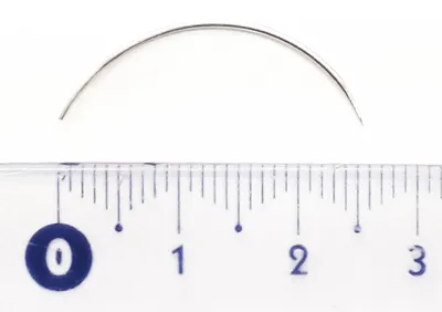 Aguja de sutura curva, sección redonda. Nº 5, 8, 11, 14, 17. Unitario