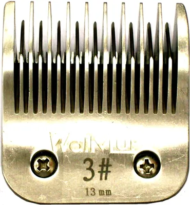 Juego de peine y cortante Nº  3 para peladoras Walmur. Corte a 2,7mm.