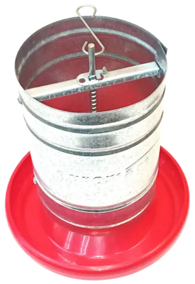 Comedero p/aves 5 kg. metal y plastico Agromarau.