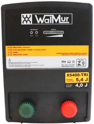 Electrificador WALMUR – Modelo X5400-COM 5,4 J