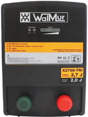Electrificador WALMUR – Modelo X2700-COM 2,7 J