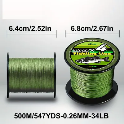 Tanza multifilamento 500 m – 0,26 mm / 15,42 kg