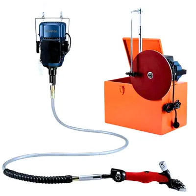 ESQUILADORA FIJA WALMUR CON AFILADOR Y BRAZO FLEXIBLE