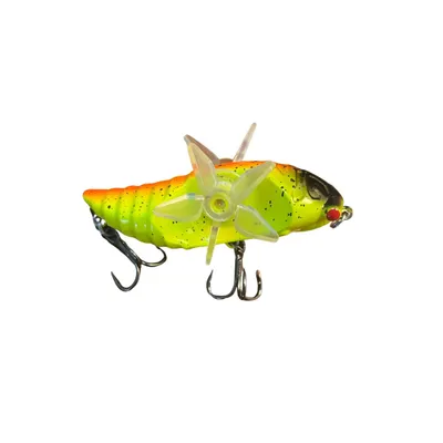 Señuelo Cigarra doble robador superficie – 7,5cm