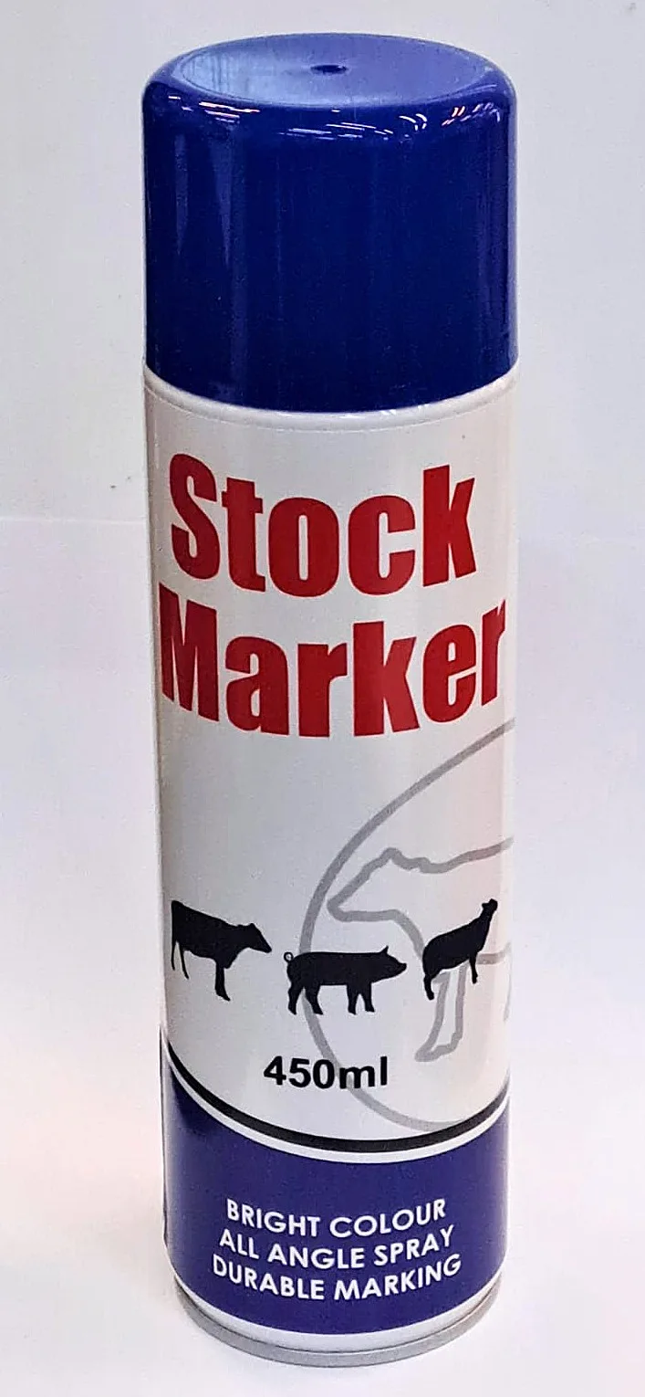 Pintura spray Stock Marker p/ganado 450 ml. Azul